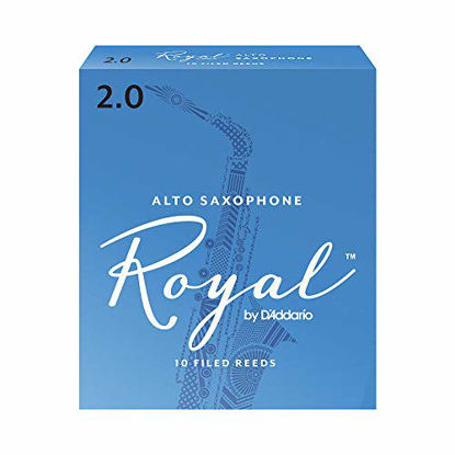 Picture of Royal Alto Sax Reeds, Strength 2.0, 10-pack