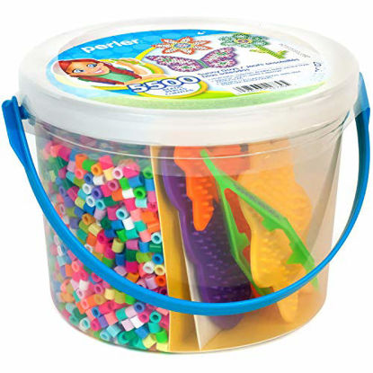 Picture of Perler Sunny Days Bright Color Fuse Bead Bucket, 5500 pcs
