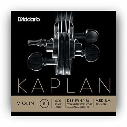 Picture of D'Addario Kaplan Non-Whistling Violin Aluminum Wound E String, 4/4 Scale