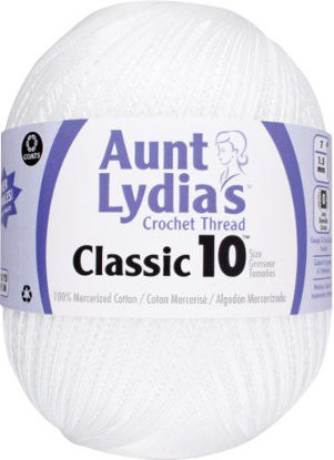 Picture of Aunt Lydia Jumbo Crochet Cotton, White