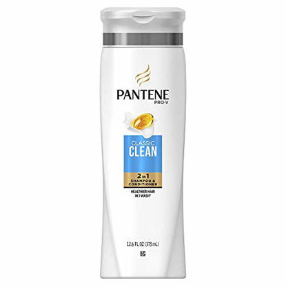 Picture of Pantene Pro-V Classic Clean Shampoo, White, 12.6 Fl Oz (Pack of 6)