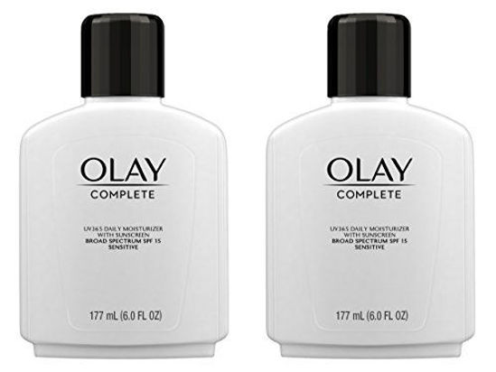 Picture of Face Moisturizer by Olay Complete Lotion All Day Moisturizer with Sunscreen SPF 15 for Sensitive Skin, 6.0 fl oz (Pack of 2)