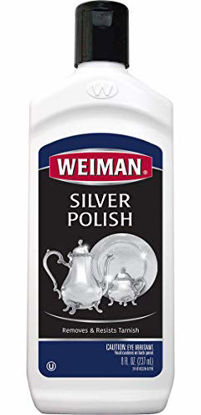 Picture of Weiman Silver Polish and Cleaner - 8 Ounce - Clean Shine and Polish Safe Protective Prevent Tarnish