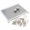 Picture of The Beadsmith, Wig Jig, Wig-A-Ma-Jig Deluxe, 4.5 x 5.5 inch square jig, includes 30 metal pegs, tool for making wire findings, components and jewelry designs