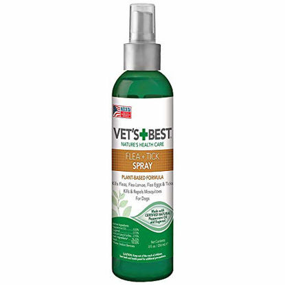 Picture of Vets Best Flea & Tick Spray, 8 oz, USA Made, Brown (3165810346)
