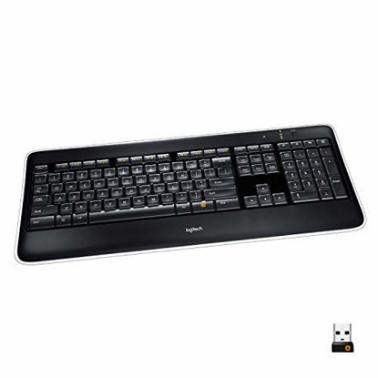 Picture of Logitech K800 Wireless Illuminated Keyboard - Backlit Keyboard, Fast-Charging, Dropout-Free 2.4GHz Connection