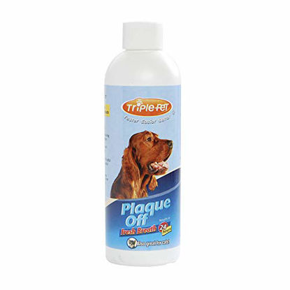Picture of EZ Dog by Triple Pet Plaque Off Fresh Breath Drinking Water Additive for Dogs and Cats | Best Solution For All Dogs And Cats With Plaque And Bad Breath (FF4544)