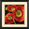 Picture of DIMENSIONS Needlepoint Kit, Red Poppy Trio, 14'' x 14''