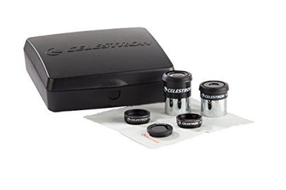 Picture of Celestron - PowerSeeker Telescope Accessory Kit - Includes 2x 1.25" Kellner Eyepieces, 3 Colored Telescope Filters, and Cleaning Cloth - Telescope Eyepiece Kit for Beginners