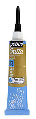 Picture of PEBEO Setasilk Silk Painting Water Based Gutta 20-Milliliter Tube, Gold