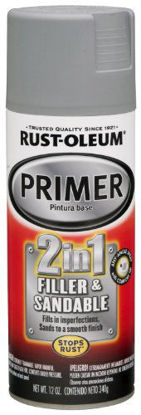 Picture of Rust-Oleum 260510 Automotive 2-in-1 Filler & Sandable Primer, 12 Oz, Gray