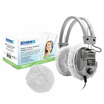Picture of HamiltonBuhl - HECHYGENX45 HygenX Sanitary Ear Cushion Covers for Over-Ear Headphones & Headsets - 50 Pair