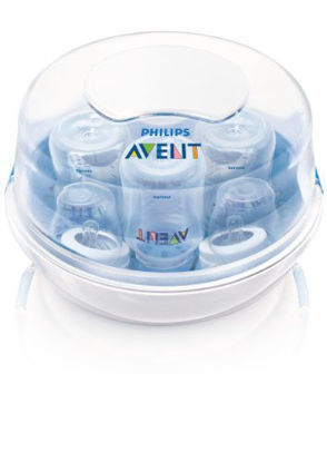 Picture of Philips Avent Microwave Steam Sterilizer for Baby Bottles, Pacifiers, Cups and More