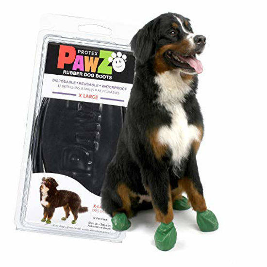 GetUSCart Pawz Dog Boots Dog Paw Protection with Dog Rubber Booties