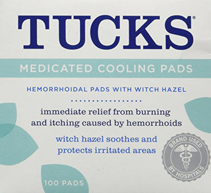Picture of Tucks Cooling Pads, Medicated, 100 Count