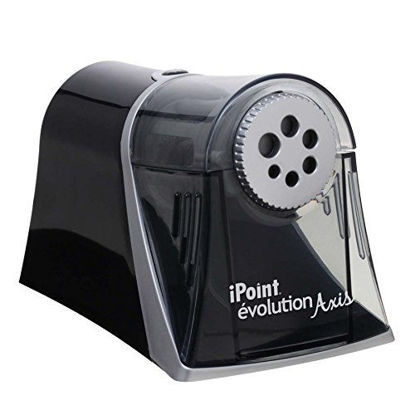 Picture of Westcott Electric iPoint Evolution Axis Heavy Duty Pencil Sharpener, Black and Silver