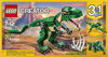 Picture of LEGO Creator Mighty Dinosaurs 31058 Build It Yourself Dinosaur Set, Create a Pterodactyl, Triceratops and T Rex Toy (174 Pieces)