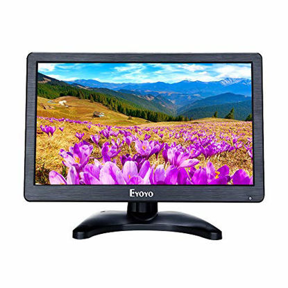 Picture of Eyoyo 12 inch HD 1920x1080 IPS LCD HDMI Monitor Screen Input Audio Video Display with BNC Cable for PC Computer Camera DVD Security CCTV DVR Home Office Surveillance
