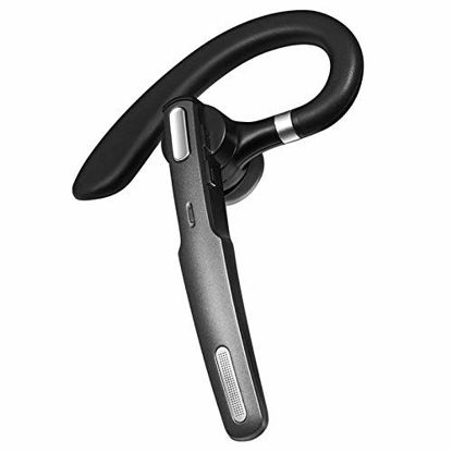 Picture of ICOMTOFIT Bluetooth Headset, Wireless Bluetooth Earpiece V4.1 Hands-Free Earphones with Built-in Mic for Driving/Business/Office, Compatible with iPhone and Android-Gray