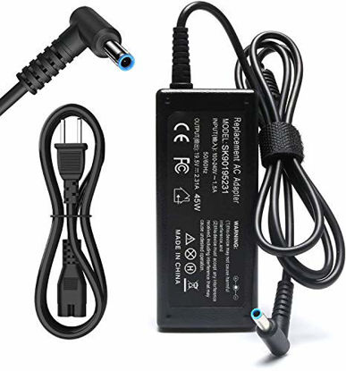 Picture of 45W 19.5V 2.31A AC Adapter Laptop Charger Compatible for HP Notebook 15 Charger 15-ba009dx 15-ba079dx 15-ba113cl 15-bs015dx 15-bs113dx 15-bs115dx 15-bw011dx 15-bw032wm Laptop PC Power Supply Cord