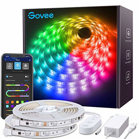 GetUSCart- Govee RGBIC LED Strip Lights, 32.8ft Color Changing LED Lights  with App Control, 64 Scene Modes, Music Mode, Easy Installation Light Strip  for Bedroom, Kitchen, Party, Living Room