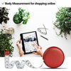 Picture of 3m/120" Tape Measure Body Measuring Tape for Body Cloth Tape Measure for Sewing Fabric Tailors Medical Measurements Tape Dual Sided Leather Tape Measure Retractable (Red, 1 Pack)