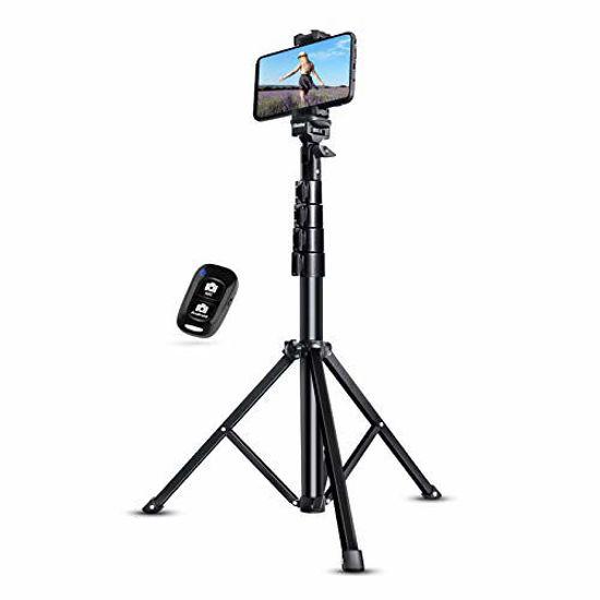 Picture of UBeesize Selfie Stick Tripod, 51" Extendable Tripod Stand with Bluetooth Remote for Cell Phones, Heavy Duty Aluminum, Lightweight