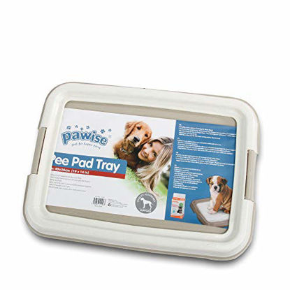 Picture of PAWISE Pet Training Pad Holder Puppy Training Pads Portable Potty Trainer Indoor Dog Potty Dog Training Holder (19.2"x14")