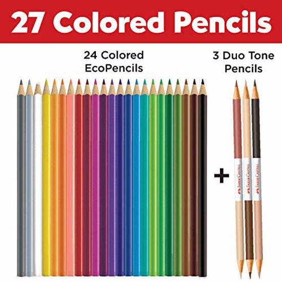 GetUSCart FaberCastell World Colors Ecopencils, 27 Count Diverse