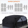 Picture of 20 Cubic Car Cargo Roof Bag - Waterproof Duty Car Roof Top Carrier - Easy to Install Soft Rooftop Luggage Carriers with Wide Straps 20 Cubic Feet (Thickened - 20 Cubic)