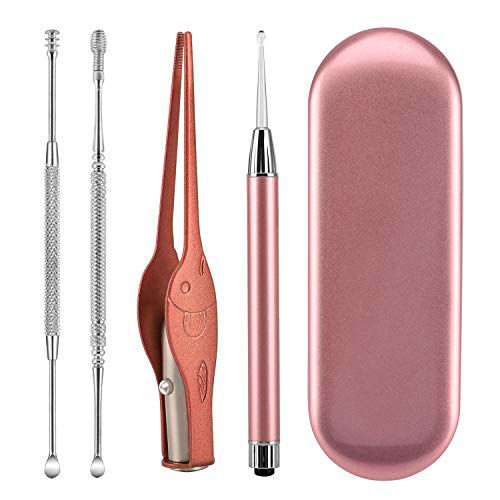 GetUSCart- 4 Pack Ear Pick with Light, Ear Cleaner Ear Wax Removal Tool ...
