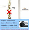 Picture of COCONUT Flag Pole, 5FT Stainless Steel Wall Mount Flag Pole for House Porch Yard or Garden - Weather Resistant Rustproof (Only Flagpole,Without Bracket)