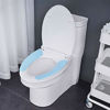 Picture of Bathroom Warmer Toilet Seat Cover Pads 4 Pack Washable and Reusable Cushion for Winter