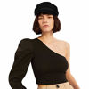Picture of WETOO Women Fiddler Cap Newsboy Hat Visor Beret Cap Paperboy Gatsby Hat(Black)