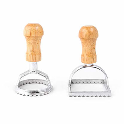 Picture of Fox Run 57670 Ravioli Cutter Stamps, Round & Square, Set of 2