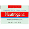 Picture of Neutrogena Original Gentle Facial Cleansing Bar with Glycerin, Pure & Transparent Face Wash Bar Soap, Free of Harsh Detergents, Dyes & Hardeners, 3.5 oz (Pack of 3)
