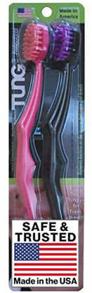 Picture of The Original TUNG Brush - 2 Pack - Tongue Cleaner (Colors Vary)