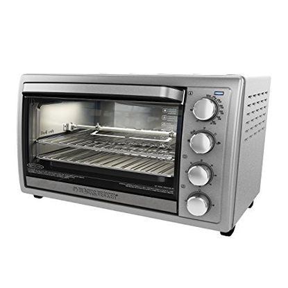 Picture of Black+Decker WCR-076 Rotisserie Toaster Oven, 9X13, Stainless Steel