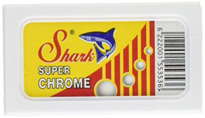Picture of 50 shark super chrome double edge safety razor blades