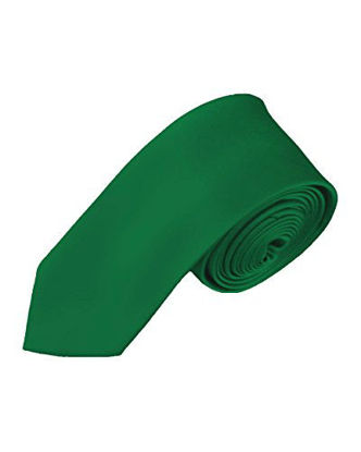 Picture of Men's Solid Color 2" Skinny Tie, Kelly Green