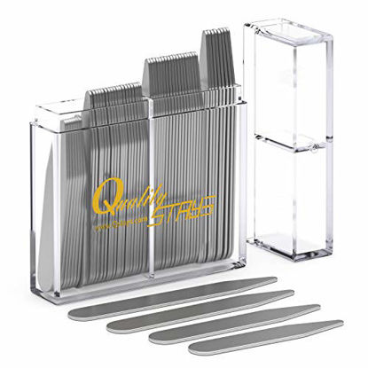 Picture of Metal Collar Stays for Men - 52 Top Quality Dress Shirt Collar Stays for Men, 4 Sizes