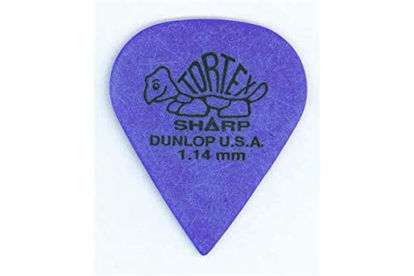 Picture of Dunlop Tortex Sharp Guitar Picks 1 Dozen 1.14 mm