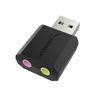 Picture of Sabrent USB External Stereo Sound Adapter for Windows and Mac. Plug and Play No Drivers Needed. (AU-MMSA)