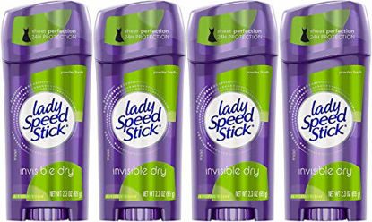 Picture of Lady Speed Stick Invisible Dry Antiperspirant & Deodorant, Powder Fresh - 2.3 oz - 4 pk