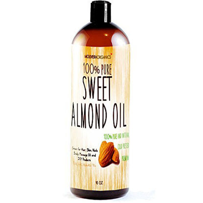 Picture of Molivera Organics Sweet Almond Oil, 16 oz.