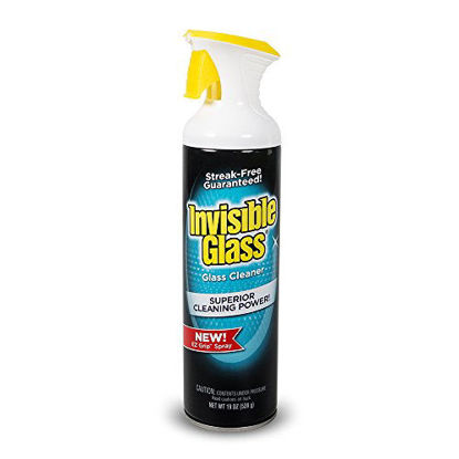 Picture of Invisible Glass 91160 19-Ounce Premium Glass and Window Cleaner Aerosol Can with Comfortable No-Drip EZ Grip Handle Leaves Glass Streak Free and Residue Free
