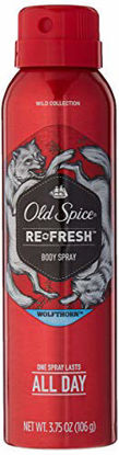 Picture of Old Spice Wild Collection Re-Fresh Deodorant Body Spray, Wolfthorn 3.75 oz (Pack of 2)