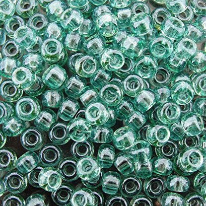 Picture of Miyuki Round Seed Beads Size 6/0 20g Sea Foam Luster