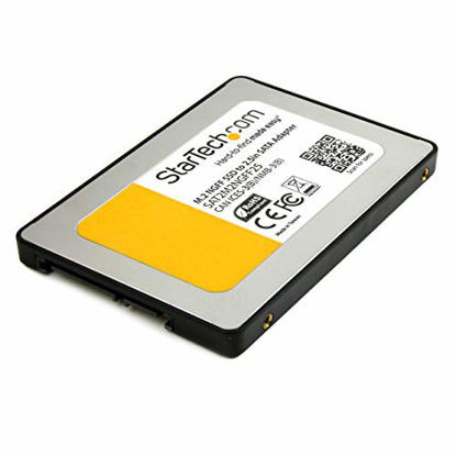 Picture of StarTech.com M.2 (NGFF) SSD to 2.5in SATA III Adapter - Up to 6 Gbps - M.2 SSD Converter to SATA with Protective Housing (SAT2M2NGFF25)