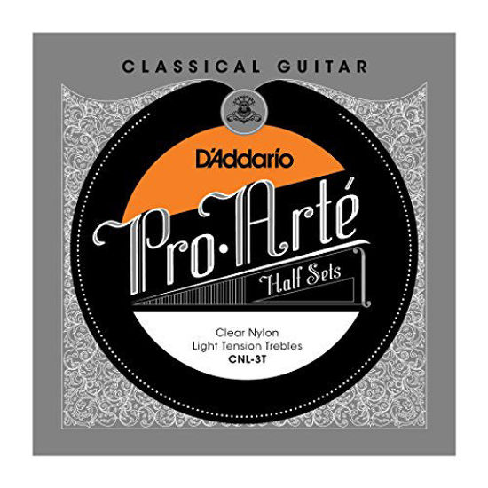Picture of D'Addario CNL-3T Pro-Arte Clear Nylon Classical Guitar Half Set, Light Tension
